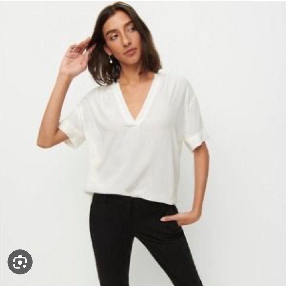 JCrew NWT ivory blouse